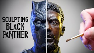 Black Panther Sculpture Timelapse  Black Panther [upl. by Alinna]