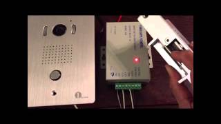 1BYONE VIDEO DOOR PHONE VP 0689 HOW TO ADD door strike [upl. by Sucul]