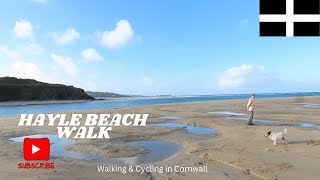 Walking amp Cycling in Cornwall Hayle beach Walk [upl. by Youlton]