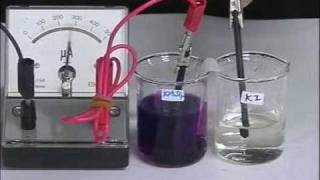 馮Sir AFung 化學實驗chemistry experiment Chemical cell KI  KMnO4 acidifiedmpg [upl. by Keefer]