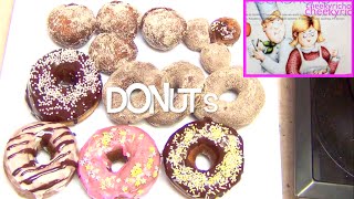 Donuts GlazedCinnamon amp Jam cheekyricho Thermo video recipe 1107 [upl. by Elli]