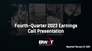 BWX Technologies BWXT Q4 2023 Earnings Presentation [upl. by Notgnillew]