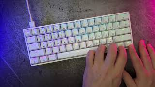 Teclado GK61 REVIEW  Switch Gateron Yellow o MELHOR [upl. by Osrick]