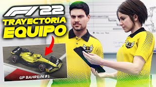 F1® 22 🟡¡EMPEZAMOS Modo TRAYECTORIA ¡NUEVO equipo y GP BAHREIN 1 [upl. by Tarryn33]