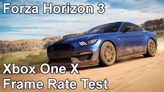 Forza Horizon 3 Xbox One vs Xbox One X Frame Rate Test [upl. by Nnaecarg]