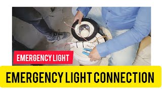 emergency light connection ElectricalWorkCenter electrician emergencylightconnection house [upl. by Sami]