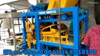 QT4 25 block making machine zambia stock brick making machine [upl. by Blen]