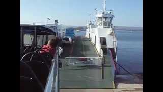 Open Top Bus on the Sandbanks to Studland Chain Ferry [upl. by Oibaf459]