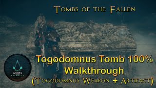 Assassin Creed Valhalla  Togodomnus Tomb 100 Walkthrough  Tombs of the Fallen [upl. by Nichole]