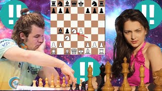 Crazy Magnus Carlsen vs Alexandra Kosteniuk 181 [upl. by Persis354]