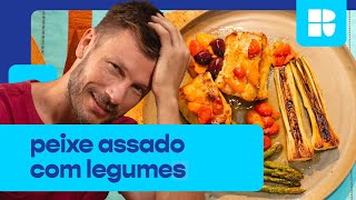 Peixe assado com legumes  Rodrigo Hilbert  Tempero de Família [upl. by Nwahsaj]