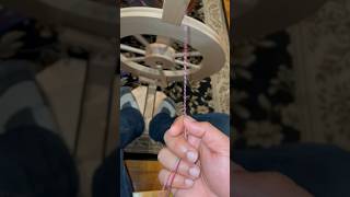 Plying yarn on a Lendrum Spinning Wheel [upl. by Aneras454]