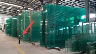 Amazing Float Glass Production Process  How Glass is Made [upl. by Aikemet781]