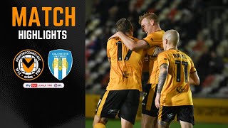 Newport County v Colchester United highlights [upl. by Divad]