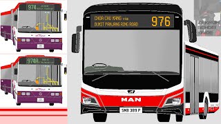 Bus Service 976 and 974 merge what if and some other random Bukit Panjang bus trivia [upl. by Armahs]