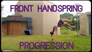 My Front Handspring Progression [upl. by Kutchins]