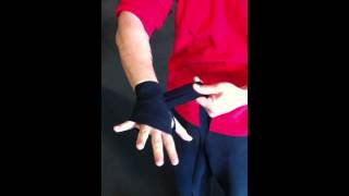 Basic Hand Wrap by Cory Trainer  TITLE Boxing Club [upl. by Fillbert413]