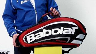 TennisPointde  Babolat Racket Holder X12 Team Line Red [upl. by Virgie]