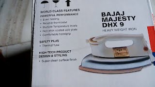 Bajaj DHX 9 1000 Watt Dry Iron Unboxing amp Genuine Quality check [upl. by Fernando]