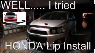 Chevy Sonic Lip Install pt1 [upl. by Kablesh]