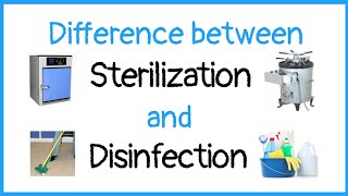 Difference between sterilization and disinfection [upl. by Karena11]