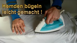 Hemd schnell und einfach bügeln – Hemden richtig bügeln  Anleitung  Tutorial [upl. by Juanne]