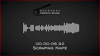 Scraping Knife  HQ Sound Effects [upl. by Atteynot386]