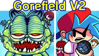 Friday Night Funkin VS Gorefield V2 FULL WEEK  Ending FNF Mod Garfield GameboydCreepypasta [upl. by Summers494]