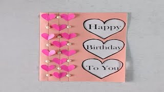 Easy And Beautiful Birthday Card Making  How To Make Birthday Greeting card  Birthday Card Ideas [upl. by Efar]