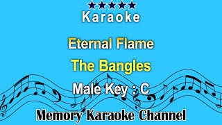 Eternal Flame Karaoke The Bangles  Male Tone Key C [upl. by Nicol]