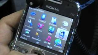 Nokia N900 N97 mini E72 X3 และ X6 ที่งาน Thailand Mobile Expo 2009 [upl. by Eural145]