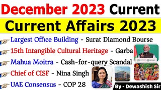 December 2023 Monthly Current Affairs  Current Affairs 2023  Monthly Current Affairs 2023 current [upl. by Yekram]