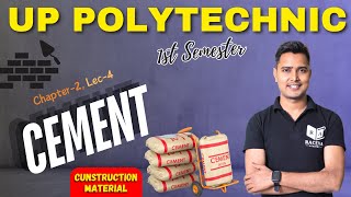 Cunstruction Material  Cement  Up Polytechnic Civil Engineering Live Class  Chapter2 Lec4 [upl. by Oicafinob]