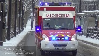 BSPP Ambulances de Réanimation 58  52  55 collection  Paris Fire Dept ALS Ambulances [upl. by Ogram778]