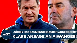 HUBERT AIWANGER quotSöder hat die Daumenschrauben angezogenquot Klares Statement zur FlugblattAffäre [upl. by Adriel119]