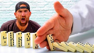 Types of Domino Builders 3 ft Dude Perfect [upl. by Nuzzi]