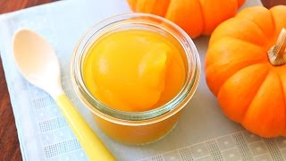 Pumpkin puree  baby food recipe 4M [upl. by Adranoel]