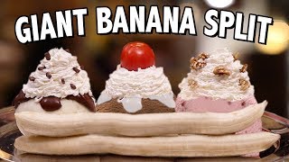 DIY GIANT BANANA SPLIT  VERSUS [upl. by Ecinrahs]