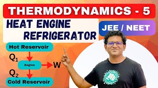 HEAT ENGINE and REFRIGERATOR  THERMODYNAMICS for JEE and NEET [upl. by Engud]