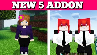 New 5 Addon For Minecraft PE 121  Best Addon For MCPE 121  100 Working  Girlfriend Addon 😝 [upl. by Bonny231]