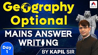 Geography Optional  Geography Optional Daily Answer Writing  Geography Optional PYQs  Kapil Sir [upl. by Lada188]