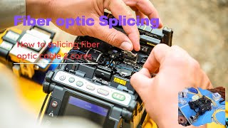 How to splicing fiber optic cable 2 cores [upl. by Welles]