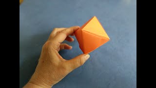 Как сделать октаэдр из бумаги оригами  How to make Octahedron origami [upl. by Cattier]