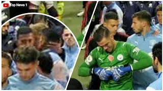 Diogo Dalot hugging Man City rivals in old trafford tunnel Man utd fans fuming [upl. by Ille]