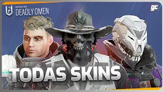 NOVO PASSE DE BATALHA amp SKINS da OPERAÇÃO DEADLY OMEN  R6 Siege [upl. by Estella]