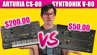 Arturia CS 80 vs Syntronik V 80 Synths by AGDugros [upl. by Flint959]