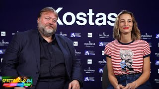 Stefano Fresi e Francesca Inaudi intervista Kostas «Solo la moglie Adriana tiene testa a Kostas» [upl. by Palila875]