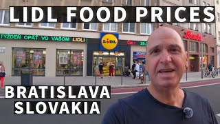 Are Lidl Supermarket Prices In Bratislava Slovakia Expensive Or Cheap [upl. by Kassie383]