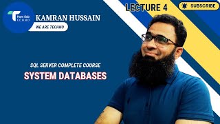 Lecture 4  MS SQL System Database Part 1Complete Course [upl. by Gotcher]