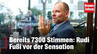 Bereits 7300 Stimmen Rudi Fußi vor der Sensation  kronetv NEWS [upl. by Malan]